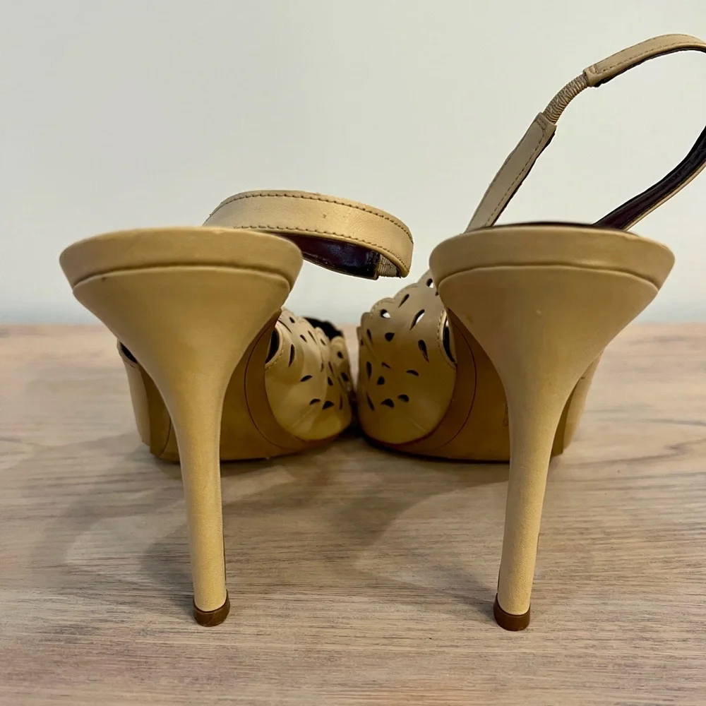 BCBGeneration Talyn Slingback Heels, Warm Sand - Picture 8 of 14